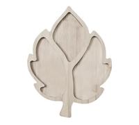 Food Serving Tray, Leaves Cheese Board, Wooden Platter, 14.57x11.02x0.47 Inches Elegant Rustic Finish, Perfect for Thanksgiving, Appetizers, Bread, Harvest, Fall, Halloween Party Use