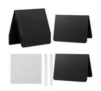 Food Signs for Buffet, 12 Pieces Blackboards for Food Display with White Pen and Cloth, Tabletop Dessert Labels, for Bakery Event Banquet Wedding Buffet Party Gathering Celebration Dining Centerpiece