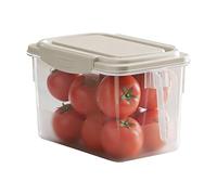 Food Storage Containers for Fridge - 4.5L Clear Vegetable Storage,Food Preservation Box,for Families Home Cooks Parents Office RV Restaurant Leftover Eggs Pantry Picnic Camping Apartment