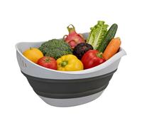 Food Strainers - Colander Strainer, Colander For Kitchen, Foldable Large Capacity Storage Container, Vegetable Strainer Pasta Drainer Kitchen For Fruit Pasta Home Countertop Pantry Cabinet