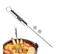 Food Temperature Meter | Efficient Read Stainless Steel Kitchen Gadgets | 20.8x2cm Food Temperature Tester For Cooking,for Roasting Cooking Barbacoa Camping Yard Party Bread Coffee Baking Frying
