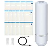 Food Vacuum Sealer - Sellador de vacío de máquina, portátil 15 bolsas de sellado de dispositivos | Compact Vacuumm Sellers For Friends Students Adults Men Women Home Kitchen Indoor Shop Food Storage