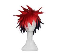 Food Wars Shokugeki No Soma Yukihira Souma Styled Red Short Mullido Resistente al Calor Pelo Halloween Fiesta Cosplay Peluca