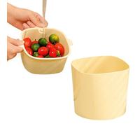 Food Waste Bin- Small Garbage Collector, Countertop Trash Basket, Double-Layer Design | Compact Desktop Waste Bin for Kitchen Dining Room Office Apartment Farmhouse Dormitory Study Vanity Co
