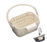 Food Waste Catcher For Sink,18x7.3x5cm Effortless Telescopic Trash Collector Basket - Adaptable Sink Food Drainer,for Apartment Dormitory Farmhouse Restaurant Cafe Kitchen Men Women Family