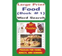 Food Word Search Book: Easy to Read Word Search Puzzle Book about Food, including Staples, Dishes, and Gourmet Cuisine | LARGE PRINT, 6x9 inches, 110 pages, 50+ Puzzles... Gift for Food Enthusiasts