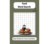 food word search book puzzles: Word Searches with Easy to Read Print puzzles about Food, Food and Snack and more