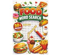 Food Word Search Puzzle Book - Word Find Puzzles for Teens & Adults:: Word Searches with Easy to Read Print about Fruits, Vegetables, Desserts and ... Brain Games for Stress Relief, Mindful Fun