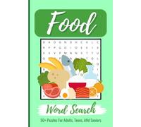 Food Word Search Puzzle Book: Word Searches with Easy to Read Print about Food, Cooking, Meals, and More | 6x9 inches, 110 pages | 50+ puzzles ... Gift for Vacations, Holidays, and Free Times