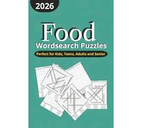 Food Wordsearch Puzzles: Food Wordsearch Puzzles with Easy to Read Print About Food, Cooking Items, Meals and More | 6x9 inches, 120 pages | 50+ Puzzles ... Gift for Vacations, Holidays and Relaxation