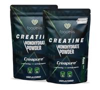 Foodelis Creatina creapure 1 kg en polvo - 100% creatina monohidratada creapure - Sin sabor, No-GMO, Pura sin aditivos -Incluye dosificador - Alta solubilidad