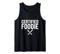 Foodie Certificado ama Comer Delicioso Foodie Camiseta sin Mangas
