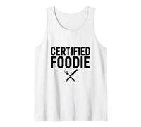 Foodie Certificado ama Comer Delicioso Foodie Camiseta sin Mangas