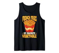 Foodie Fast Food Design Gráfico Divertido Patatas Fritas Camiseta sin Mangas