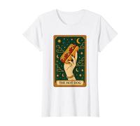 Foodie Food Lover The Hot Dog Tarot Card Camiseta gráfica económica, Mujer, Blanco, L