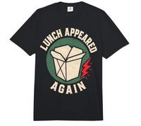 Foodie Humor Lunch Appeared Funny Saying Comfort Colors Adult Heavyweight T-Shirt