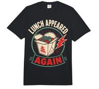 Foodie Humor Lunch Appeared Funny Saying Comfort Colors Adult Heavyweight T-Shirt