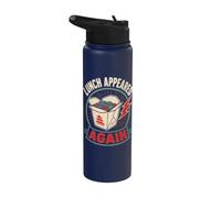 Foodie Humor Lunch Appeared Funny Saying Stainless Steel Insulated Water Bottle
