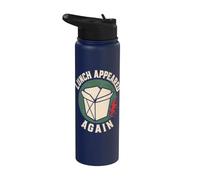 Foodie Humor Lunch Appeared Funny Saying Stainless Steel Insulated Water Bottle