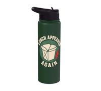 Foodie Humor Lunch Appeared Funny Saying Stainless Steel Insulated Water Bottle