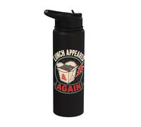 Foodie Humor Lunch Appeared Funny Saying Stainless Steel Insulated Water Bottle