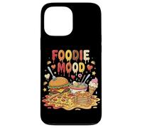 Foodie Mood Hamburguesa Pizza Tortitas Ramen Helado Carcasa para iPhone 13 Pro MAX