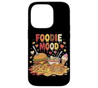 Foodie Mood Hamburguesa Pizza Tortitas Ramen Helado Carcasa para iPhone 14 Pro