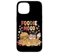Foodie Mood Hamburguesa Pizza Tortitas Ramen Helado Carcasa para iPhone 15