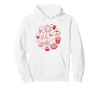 Foodie Summer Celestial Sun Snacks, Vino, Pasta, Sushi, Amante del Sushi Sudadera con Capucha