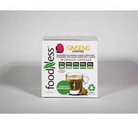 Foodness - Cápsulas de café al ginseng compatible con Lavazza A Modo Mio (1 caja, 10 cápsulas)