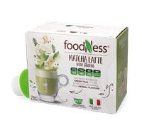 Foodness | Latte de matcha con ginseng - 10 cápsulas para Dolce Gusto