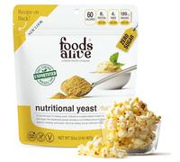 Foods Alive Nutritional Yeast Flakes Bulk 2-lbs | Non-Fortified, Plant Based Protein, Vegan Cheese Powder Substitute, Versatile Seasoning for Range of Dishes 32-ounces