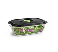 FOODSAVER 2129973 Conservar y marinar 10 tazas de sellado al vacío - Contenedor para marinar rápido o congelador y almacenamiento de despensa, transparente