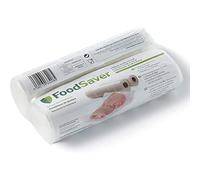 FoodSaver Bolsas reutilizables Para máquinas de sellado al vacío de alimentos | Sin BPA | Dos rollos de bolsas (20 cm x 6,7 m)