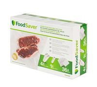 Foodsaver Bolsas de envasado al vacío reutilizables, Para dispositivos FoodSaver, Sin BPA, Paquete Múltiple, 5 rollos, 36 bolsas