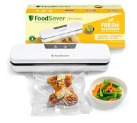 FoodSaver Everyday envasadora al vacío | Mantiene los alimentos frescos hasta 5X más tiempo | Maquina de envasar al vacio con diseño compacto | Con 5 bolsas para envasar al vacío (0,94 l y 3,78 l)