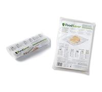 Foodsaver Fsb4802-I-065 Bolsas Envasado Al Vacío, 20.7 X 29.2 Cm + Fsr2802 Rollos De Envasado Al Vacío , 2 Rollos De 5.5 Metros