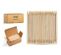 FOOGO Green 150 Palillos de Bambú para Cóctel, Certificados FSC®, 9 cm, para Cócteles y para Comida de Fiesta, de Madera Resistentes y Compostables