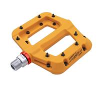 FOOKER Pedales MTB para bicicleta de montaña, 3 rodamientos, antideslizantes, ligeros, de fibra de nailon, pedales de plataforma para BMX MTB de 9/16 pulgadas