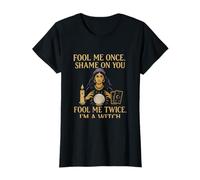 Fool Me Once Witch Tarot Candle Adivinador Camiseta