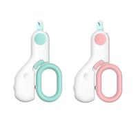 Foollusiie 2 Cortauñas LED para Mascotas, Cortauñas para Gatos, Cortauñas para Gatos de Interior, Cortauñas para Perros, Conejitos