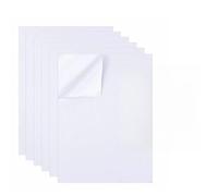 Foonary 24 hojas de papel adhesivo de doble cara, A4, material de papel de algodón, hojas transparentes de doble cara, transparentes y extrafuertes, autoadhesivas para papel de regalo, arte