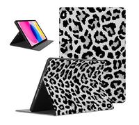 Foonary Funda para iPad 10 Generation 10,9" 2022 A2757/A2777, Aesthetic Ultra Slim PU Cuero Flip Carcasa con Función Soporte Suave TPU Plegable Folio Antichoque Cover Case para iPad 10 Gen, Leopardo 1