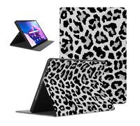 Foonary Funda para Lenovo Tab M10 Plus 3rd Gen 2022 10,6", Aesthetic Ultra Slim PU Cuero Flip Carcasa con Función Soporte Suave TPU Plegable Folio Antichoque Cover Case para Tab M10 Plus, Leopardo 1