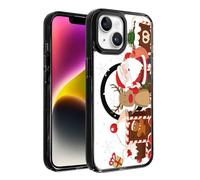Foonary Navidad Funda Magnética para iPhone 14/iPhone 13 6,1", Navideño Silicona Carcasa Compatible con MagSafe,Aesthetic Navidades Papá Noel Alce Diseño Case Christmas Protector Cover para iPhone 14