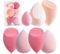 Foonbe - Juego de esponjas de maquillaje para líquido, crema y polvo, sin látex, esponjas de belleza multicolor con 1 mini esponja, veganas y libres de crueldad animal