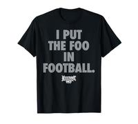Foos Gone Wild - Football On Black and Silver Camiseta
