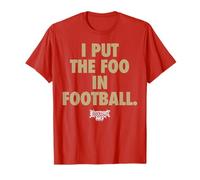 Foos Gone Wild - Football On Red with Gold Camiseta