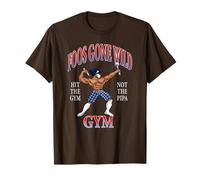 Foos Gone Wild - Hit The Gym Brown Camiseta