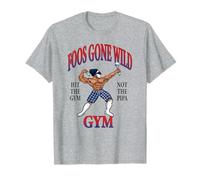 Foos Gone Wild - Hit The Gym Heather Grey Camiseta